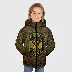 Куртка зимняя для мальчика Камуфляж: Россия, цвет: 3D-черный — фото 2