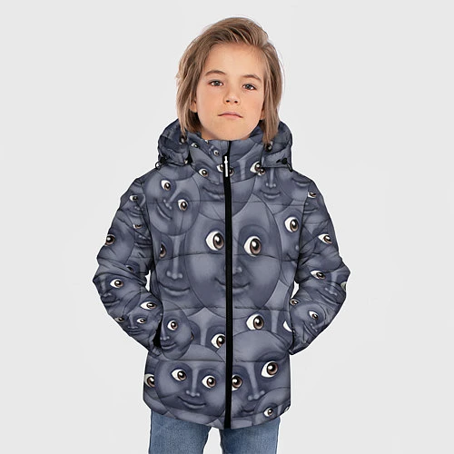 Зимняя куртка для мальчика Эмодзи / 3D-Красный – фото 3
