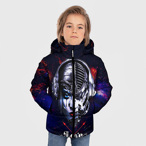 Зимняя куртка для мальчика Love pirate station / 3D-Черный – фото 3
