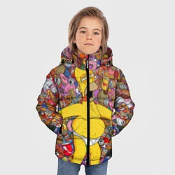 Куртка зимняя для мальчика Рай Гомера, цвет: 3D-черный — фото 2