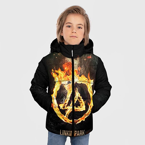 Зимняя куртка для мальчика Linkin Park: Burning the skies / 3D-Черный – фото 3
