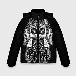 Куртка зимняя для мальчика BMTH Owl, цвет: 3D-красный