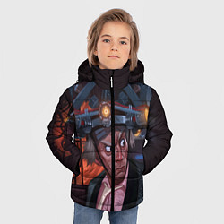 Куртка зимняя для мальчика Emmett Lathrop Brown, цвет: 3D-черный — фото 2