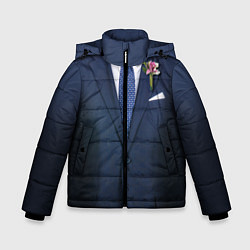 Куртка зимняя для мальчика Жених, цвет: 3D-черный