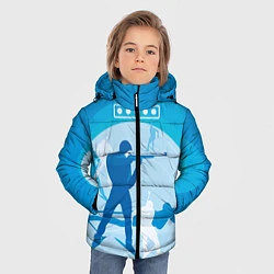 Куртка зимняя для мальчика Биатлон, цвет: 3D-красный — фото 2