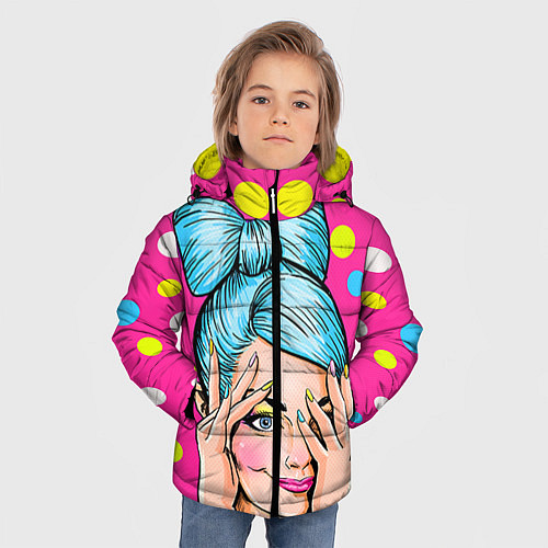 Зимняя куртка для мальчика POP ART / 3D-Черный – фото 3