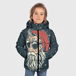 Куртка зимняя для мальчика Санта хипстер, цвет: 3D-светло-серый — фото 2