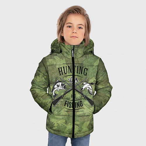 Зимняя куртка для мальчика Hunting & Fishing / 3D-Черный – фото 3