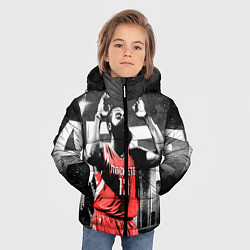 Куртка зимняя для мальчика Баскетболист NBA, цвет: 3D-черный — фото 2