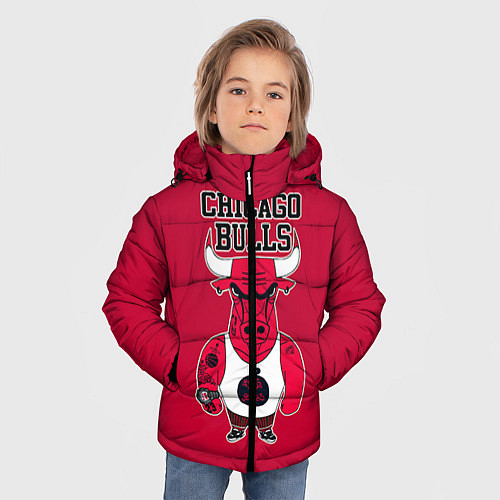 Зимняя куртка для мальчика Chicago bulls / 3D-Черный – фото 3