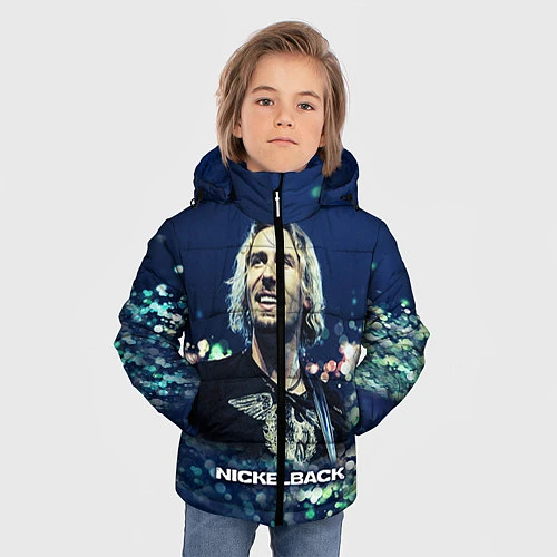 Зимняя куртка для мальчика Nickelback: Chad Kroeger / 3D-Черный – фото 3