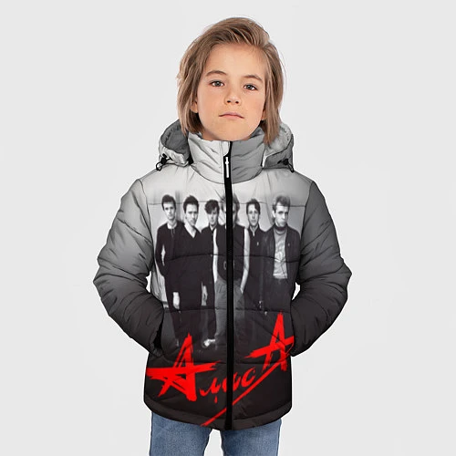 Зимняя куртка для мальчика АлисА: Трасса E95 / 3D-Черный – фото 3