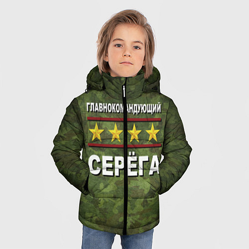 Зимняя куртка для мальчика Главнокомандующий Серёга / 3D-Черный – фото 3