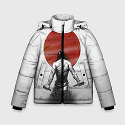 Куртка зимняя для мальчика Ярость самурая, цвет: 3D-черный