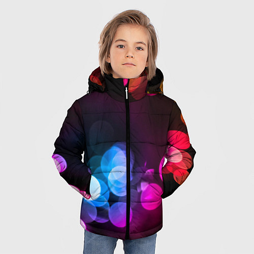 Зимняя куртка для мальчика Light Spots / 3D-Черный – фото 3