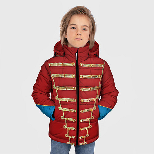 Зимняя куртка для мальчика Пиджак Майкла Джексона / 3D-Светло-серый – фото 3