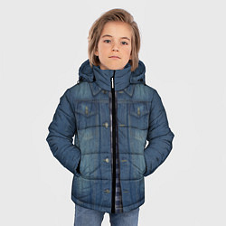 Куртка зимняя для мальчика Джинсовка, цвет: 3D-черный — фото 2