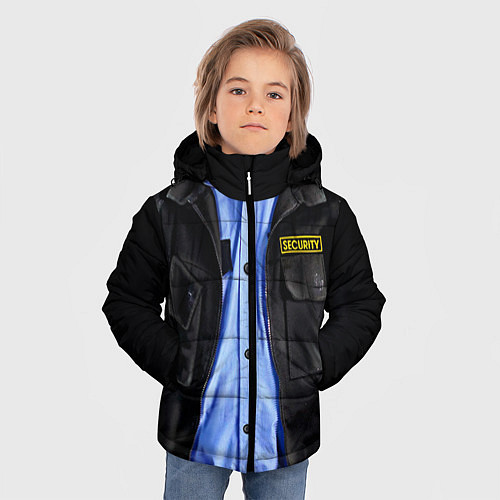 Зимняя куртка для мальчика Форма SECURITY / 3D-Черный – фото 3