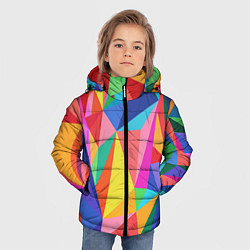 Куртка зимняя для мальчика Радуга, цвет: 3D-черный — фото 2