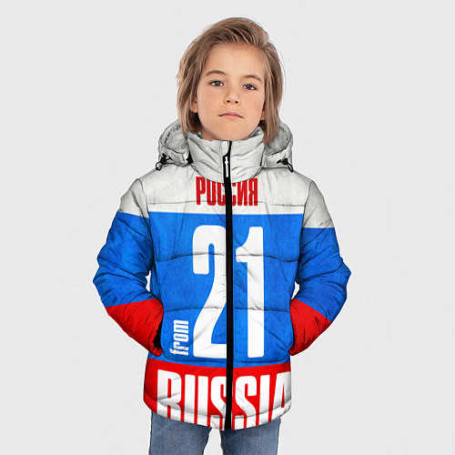 Зимняя куртка для мальчика Russia: from 21 / 3D-Черный – фото 3
