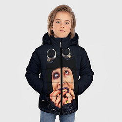 Куртка зимняя для мальчика Mаrilyn Manson: Biker, цвет: 3D-черный — фото 2