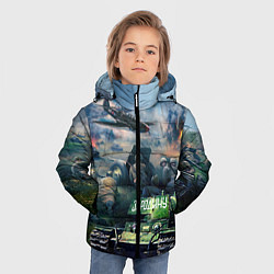 Куртка зимняя для мальчика За родину, цвет: 3D-черный — фото 2