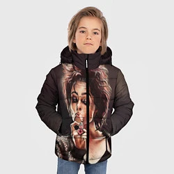 Куртка зимняя для мальчика Марла с сигаретой, цвет: 3D-светло-серый — фото 2