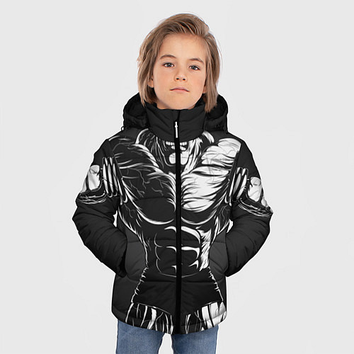 Зимняя куртка для мальчика Bodybuilder / 3D-Черный – фото 3