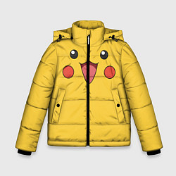 Куртка зимняя для мальчика Пикачу, цвет: 3D-черный