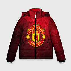 Куртка зимняя для мальчика Манчестер Юнайтед, цвет: 3D-черный