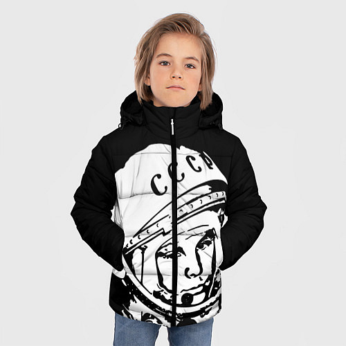Зимняя куртка для мальчика Гагарин / 3D-Черный – фото 3