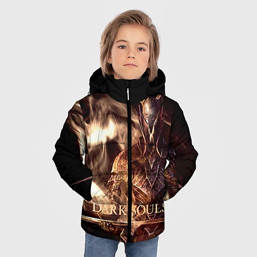 Зимняя куртка для мальчика Dark Souls / 3D-Красный – фото 3