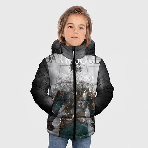 Зимняя куртка для мальчика Dark Souls: Winter / 3D-Черный – фото 3
