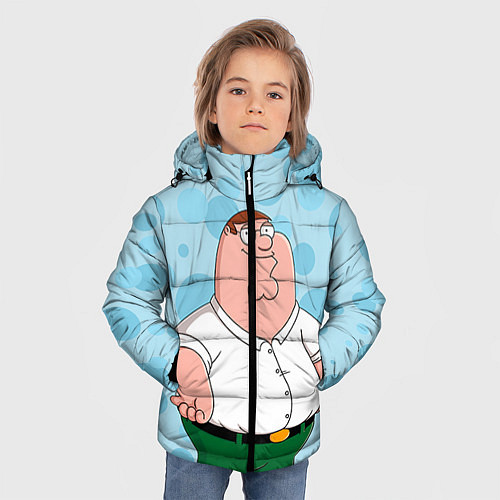 Зимняя куртка для мальчика Питер Гриффин / 3D-Черный – фото 3