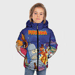 Куртка зимняя для мальчика Futurama Devil, цвет: 3D-черный — фото 2