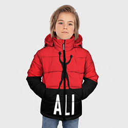 Куртка зимняя для мальчика Ali Boxing, цвет: 3D-красный — фото 2