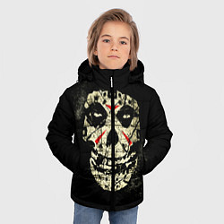 Куртка зимняя для мальчика Misfits: Death Face, цвет: 3D-черный — фото 2