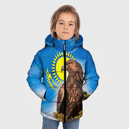 Зимняя куртка для мальчика Беркут / 3D-Черный – фото 3