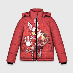 Куртка зимняя для мальчика Death Mangle, цвет: 3D-светло-серый
