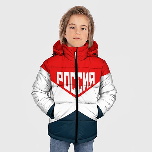 Зимняя куртка для мальчика Форма России / 3D-Черный – фото 3