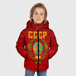 Куртка зимняя для мальчика СССР, цвет: 3D-светло-серый — фото 2