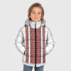 Куртка зимняя для мальчика Вышивка 13, цвет: 3D-черный — фото 2