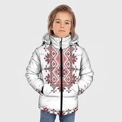 Куртка зимняя для мальчика Вышивка 41, цвет: 3D-черный — фото 2
