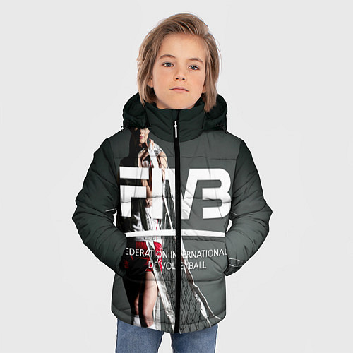 Зимняя куртка для мальчика Волейбол 80 / 3D-Черный – фото 3