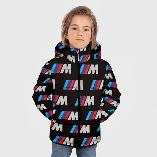Зимняя куртка для мальчика BMW M / 3D-Черный – фото 3