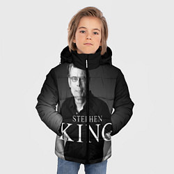 Куртка зимняя для мальчика Стивен Кинг, цвет: 3D-светло-серый — фото 2