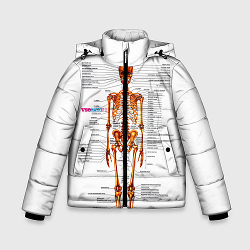 Зимняя куртка для мальчика Шпаргалки / 3D-Черный – фото 1