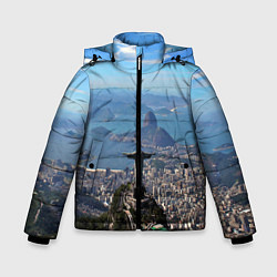 Куртка зимняя для мальчика Рио-де-Жанейро, цвет: 3D-светло-серый