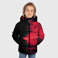 Куртка зимняя для мальчика Краска, цвет: 3D-черный — фото 2