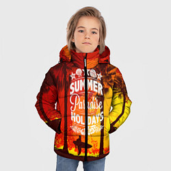 Куртка зимняя для мальчика Summer Surf 2, цвет: 3D-черный — фото 2